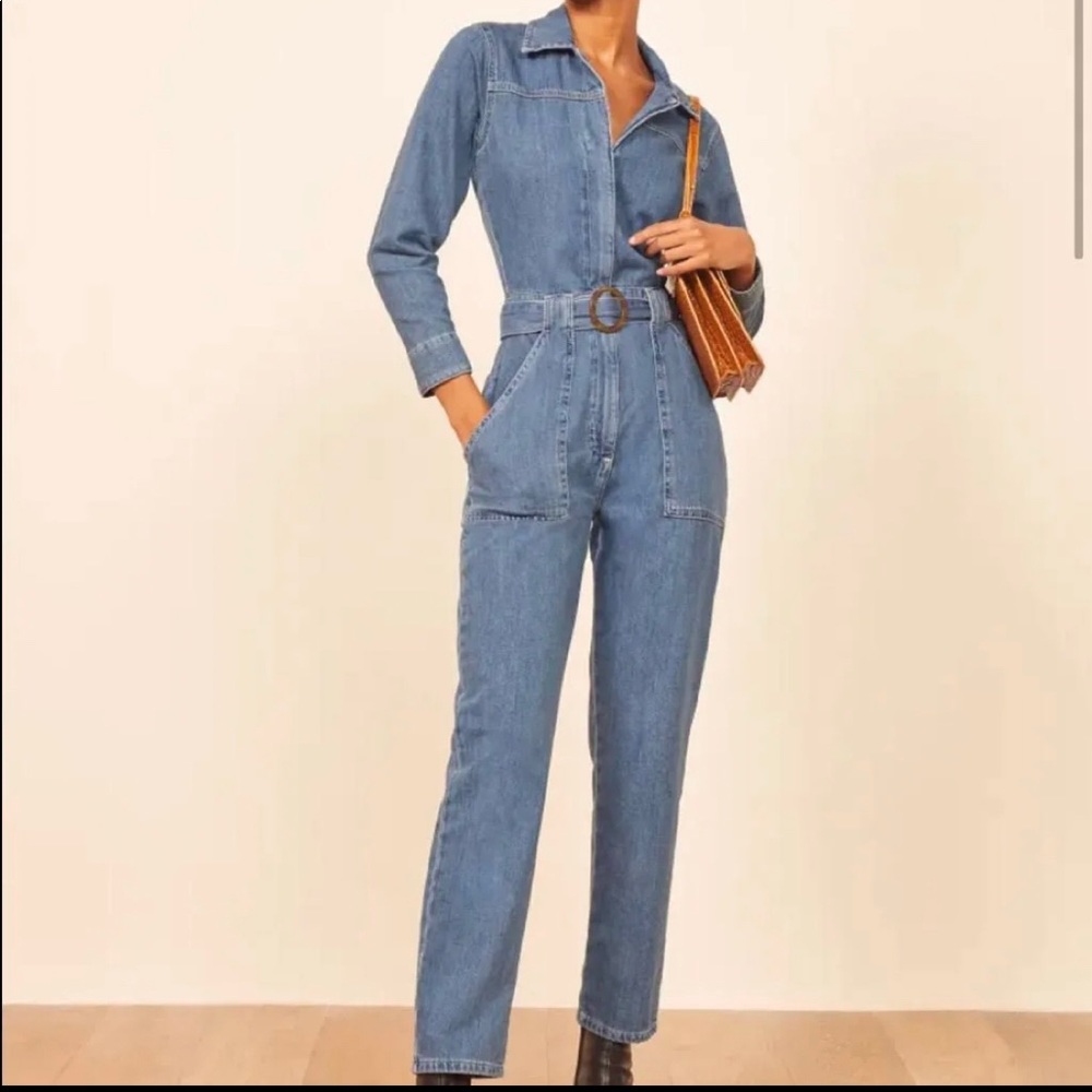 Reformation Rex Boiler Suit Denim 🤍